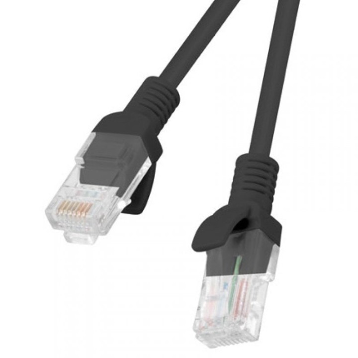 Lanberg Cable de Red RJ45 UTP Cat.6 1m Negro