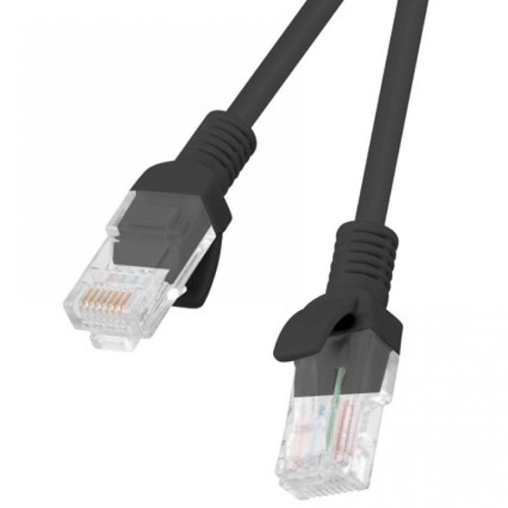 Lanberg Cable de Red RJ45 UTP Cat.6 15m Negro