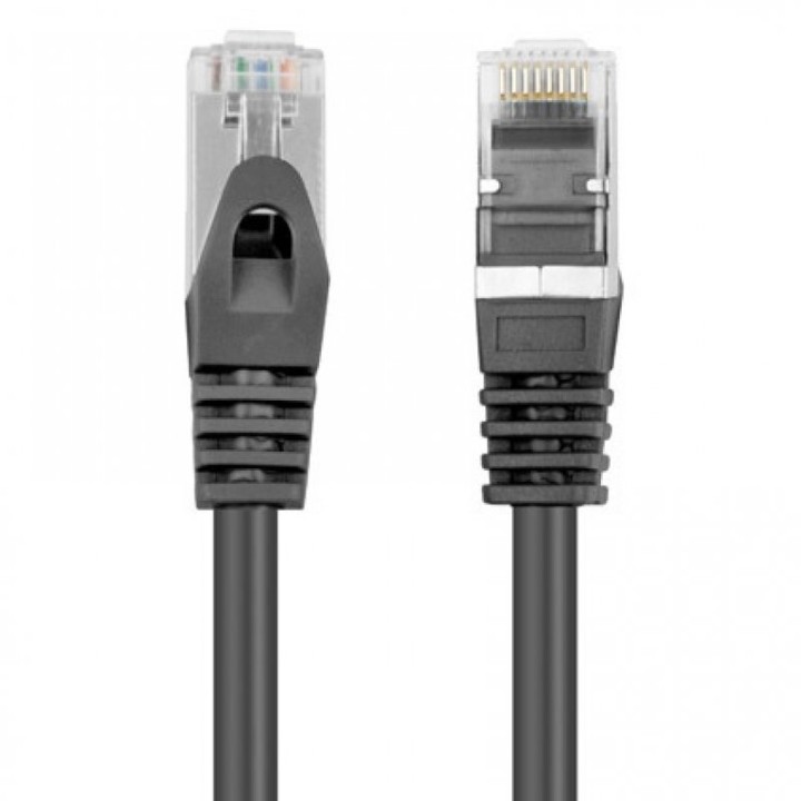 Lanberg Cable de Red RJ45 Cat.6 FTP 50cm Negro