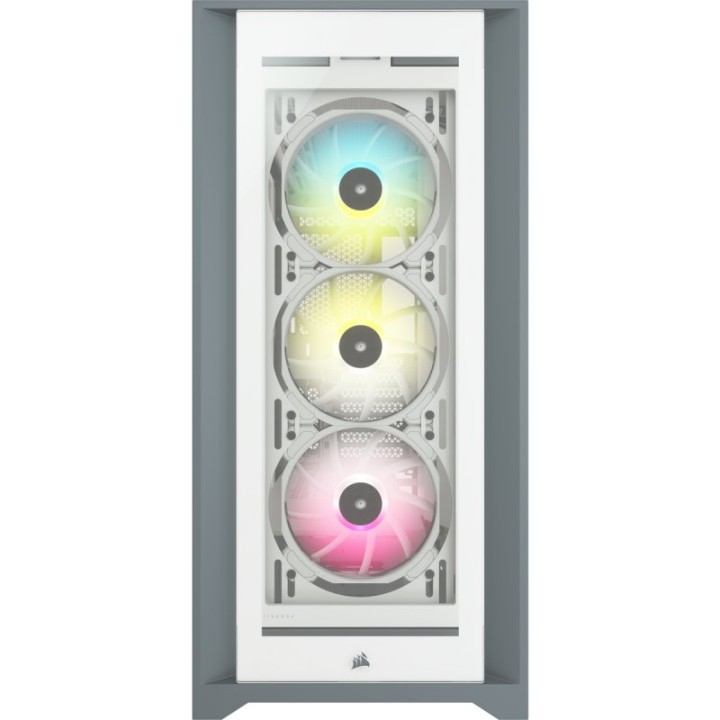 Corsair iCUE 5000X RGB Cristal Templado USB 3.0 Blanca