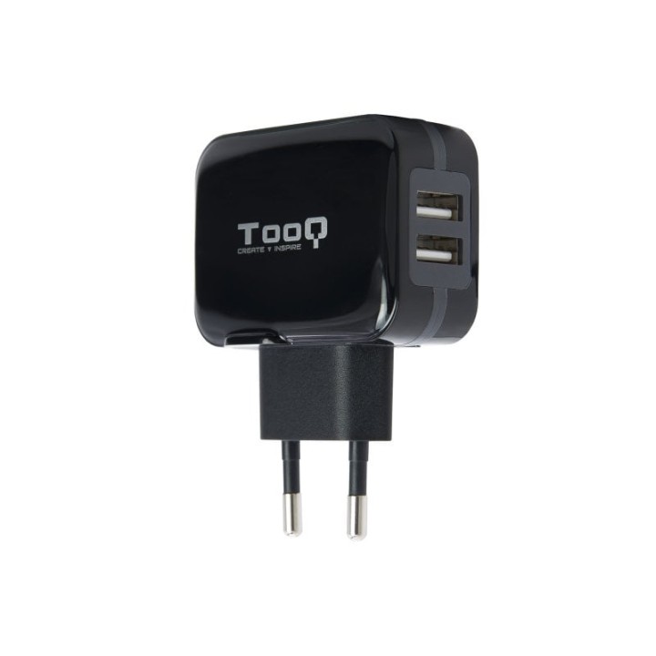 TooQ TQWC-1S02 Cargador de Pared 2xUSB 5V 3.4A 17W Negro