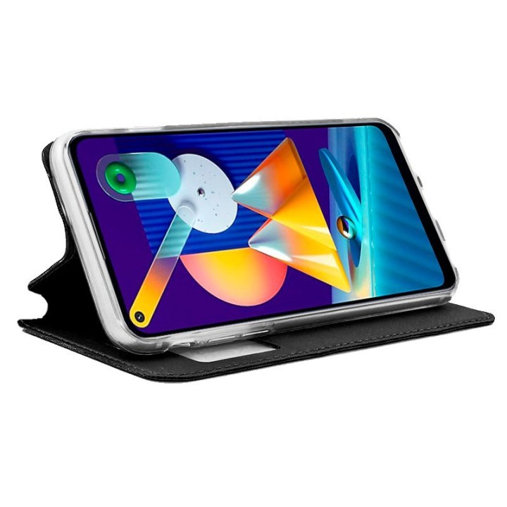 Cool Funda Flip Cover Liso Negra para Samsung Galaxy M11/A11