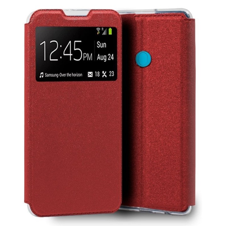 Cool Funda Flip Cover Liso Rojo para Samsung Galaxy M11 / A11