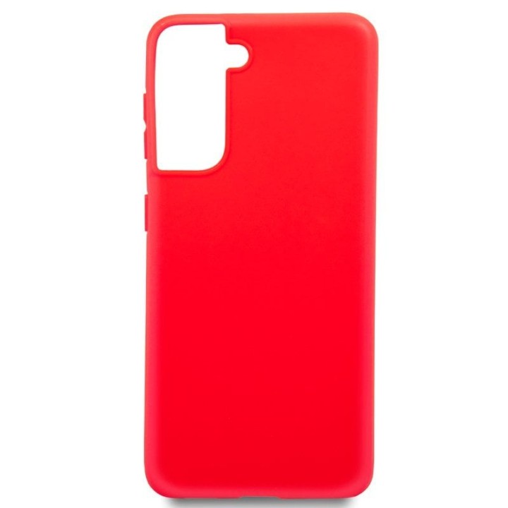 Cool Funda Silicona Roja para Samsung Galaxy S21