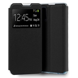 Cool Funda Flip Cover Liso Negro para Oppo A73 5G