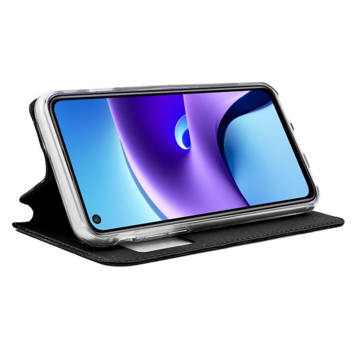 Cool Funda Flip Cover Liso Negro para Xiaomi Redmi Note 9T