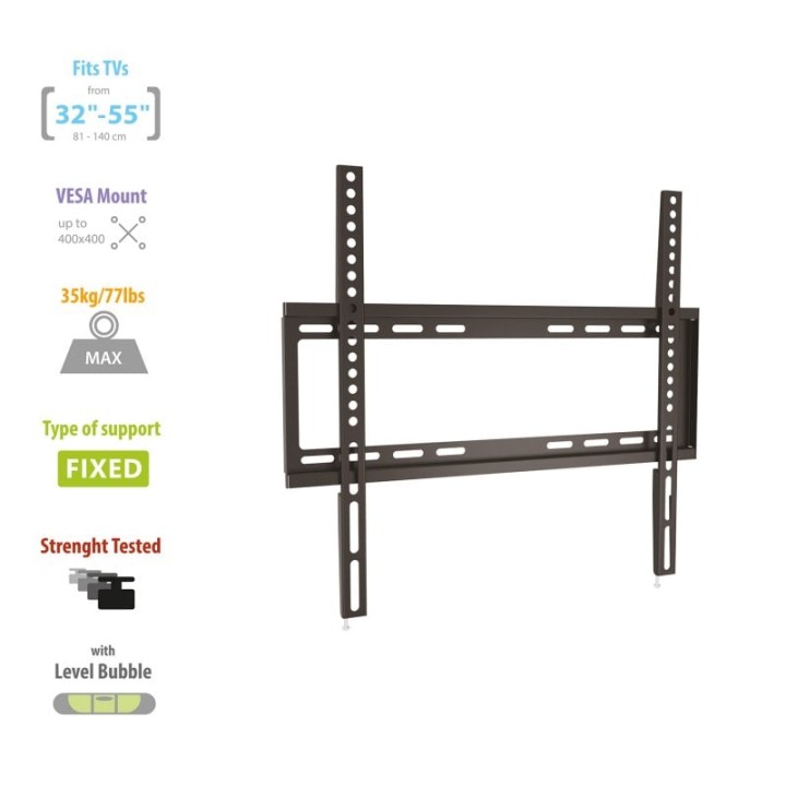 Ewent EW1502 Soporte de Pared para TV 32"/55" VESA 400x400 Máx 35Kg