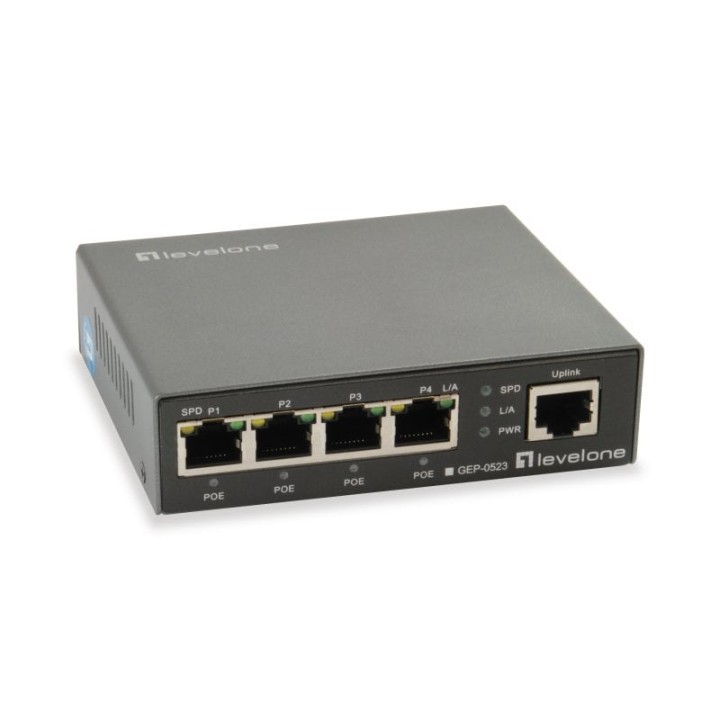 Level One GEP-0523 Switch 5 Puertos PoE