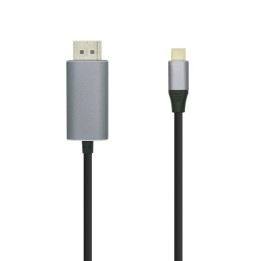 Aisens Cable USB-C a DisplayPort 1.8m Plateado/Negro