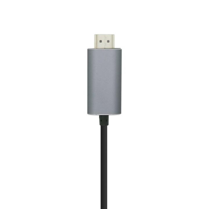 Aisens Cable USB-C a HDMI Macho/Macho 1.8m Plateado/Negro