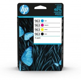 HP 963 Pack 4 Cartuchos Tinta Original Negro/Cian/Magenta/Amarillo