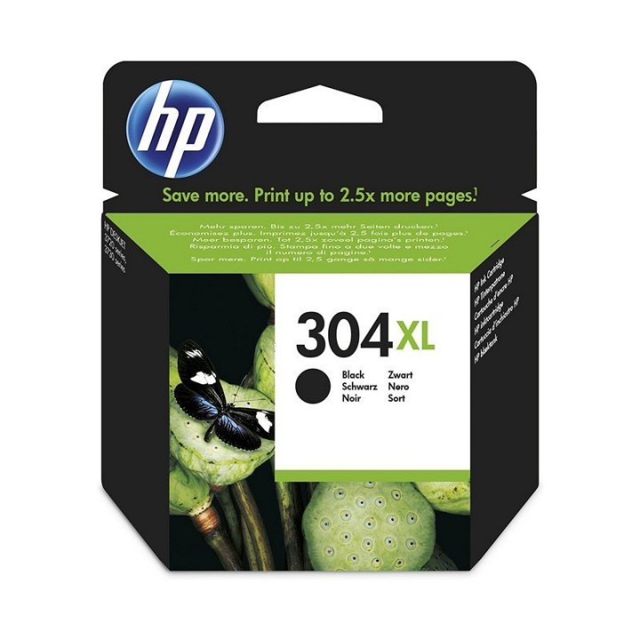 HP Pack 304XL Cartuchos Tinta Alta Capacidad Originales Negro/Tricolor + HP 1000 Ratón USB Negro