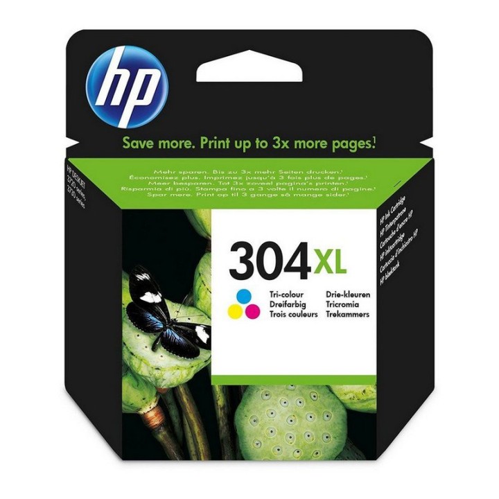 HP Pack 304XL Cartuchos Tinta Alta Capacidad Originales Negro/Tricolor + HP 1000 Ratón USB Negro