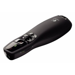 Logitech R400 Presentador Inalámbrico con Receptor USB y Puntero Láser Digital Rojo Distancia de 15m