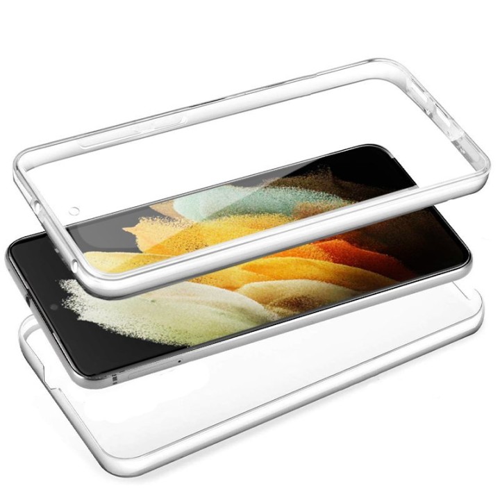 Cool Funda Silicona 3D Transparente para Samsung Galaxy S21 Ultra