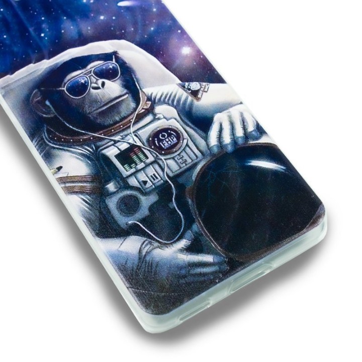 Cool Funda Silicona Dibujos Astronauta para Samsung Galaxy S21