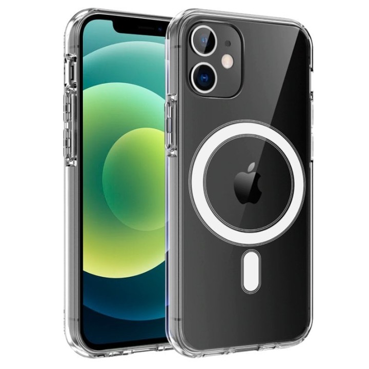 Cool Carcasa Magnética Transparente para iPhone 12/12 Pro