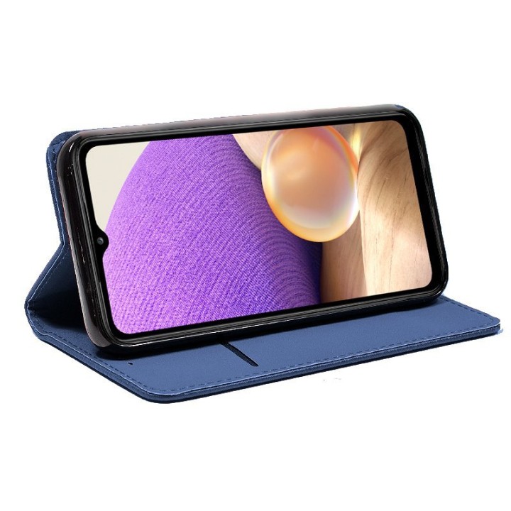 Cool Funda Flip Cover Liso Azul para Samsung Galaxy A32 5G