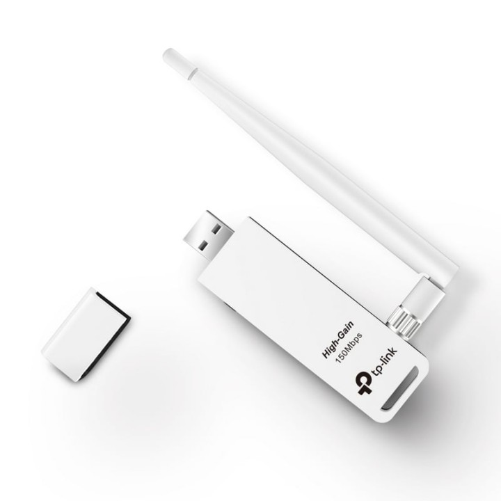 TP-LINK TL-WN722N V4 Adaptador WiFi USB 150 Mbps Antena de Alta Ganancia