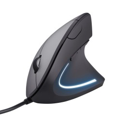 Trust Verto Ratón Ergonómico Vertical USB 1600 DPI Negro