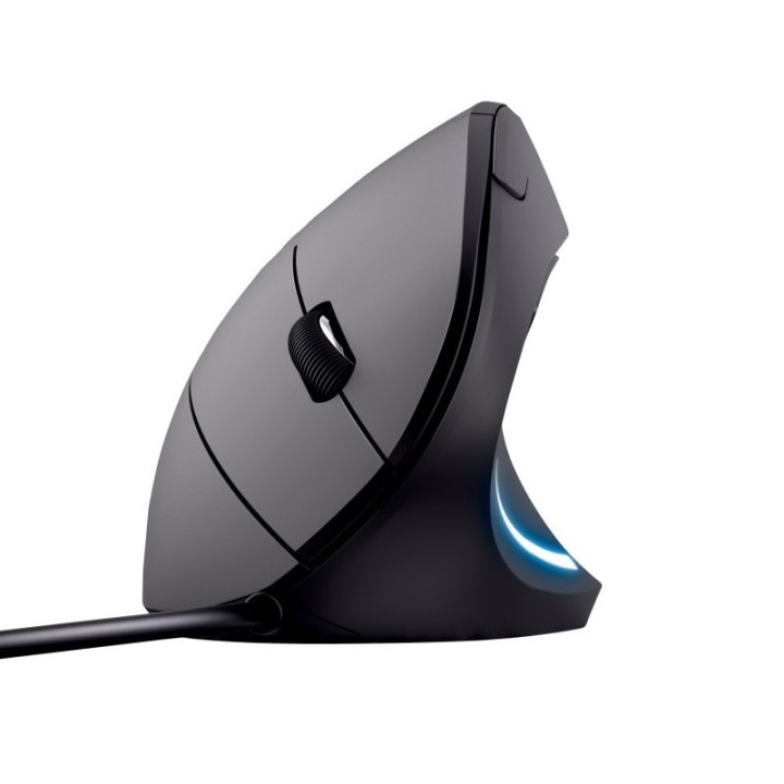 Trust Verto Ratón Ergonómico Vertical USB 1600 DPI Negro