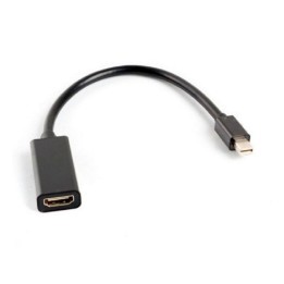 Lanberg Adaptador Mini DisplayPort 1.2 a HDMI Macho/Hembra 20cm Negro