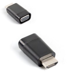 Lanberg Adaptador HDMI a VGA Macho/Hembra Negro