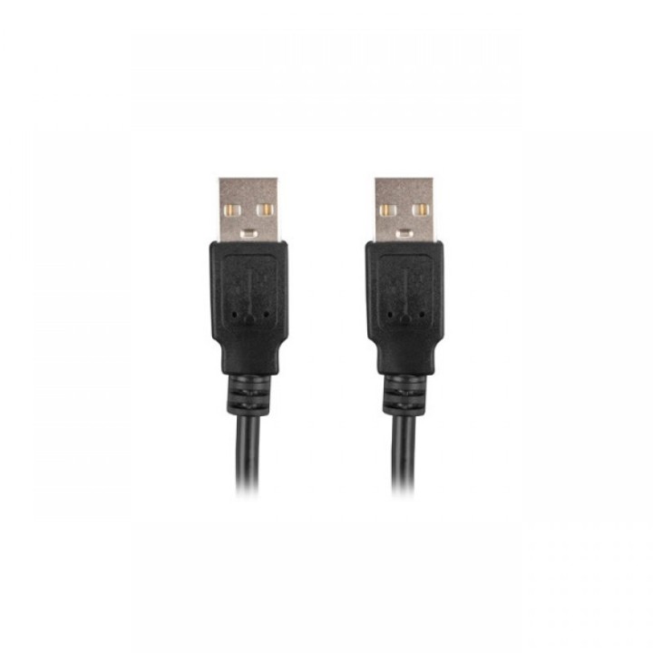 Lanberg Cable USB-A 2.0 Macho/Macho 1.8m Negro