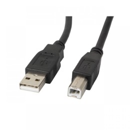 Lanberg Cable USB-A 2.0 a USB-B Macho/Macho con Ferrita 3m Negro