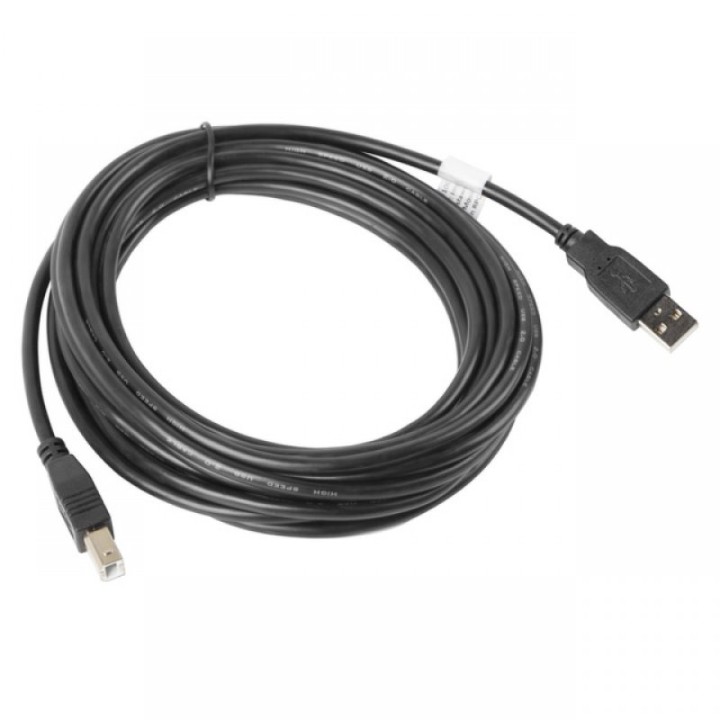 Lanberg Cable USB 2.0 a USB-B Macho/Macho 5m Negro