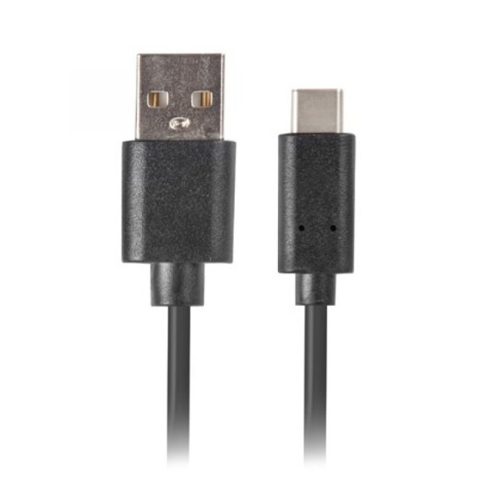 Lanberg Cable USB-C a USB-A 2.0 50cm Negro