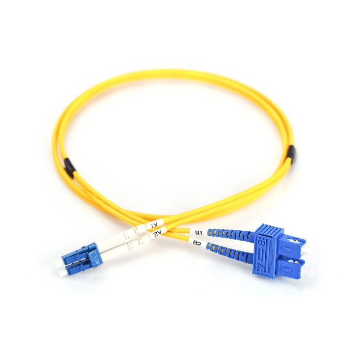 Digitus Cable de Conexión de Fibra Óptica Dúplex LC a SC 2m Amarillo