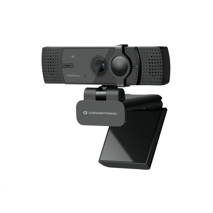 Conceptronic AMDIS08B Webcam 4K con Doble Micrófono