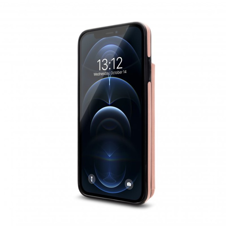 Nueboo Wallex Funda Piel Dorado Rosa para iPhone 12 Pro Max