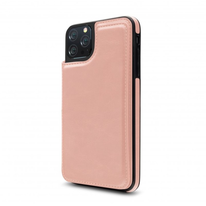 Nueboo Wallex Funda Piel Dorado Rosa para iPhone 12 Pro Max