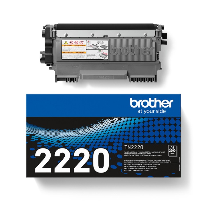Toner BROTHER Laser Negro 2600 páginas (TN-2220)