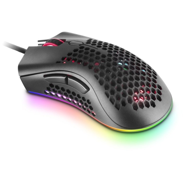 Mars Gaming MMEX Ratón Gaming RGB 32000DPI Negro