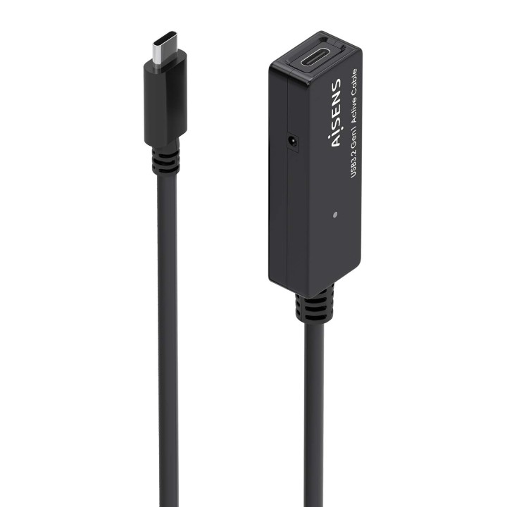 Cable AISENS USB-C/M a USB-C/H 5m Negro (A107-0869)