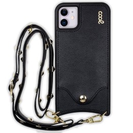 Cool Funda Colgante Pop-Rock Negra para iPhone 11