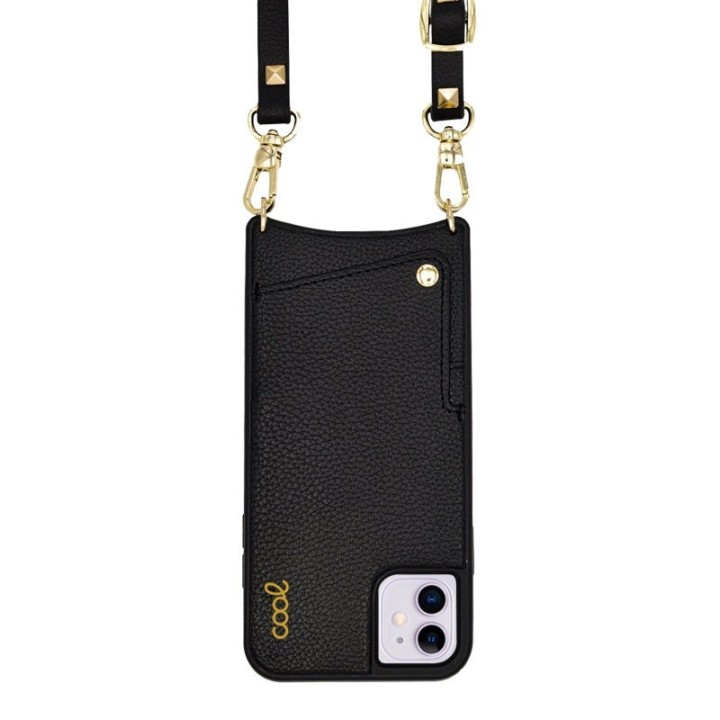 Cool Funda Colgante Pop-Rock Negra para iPhone 11