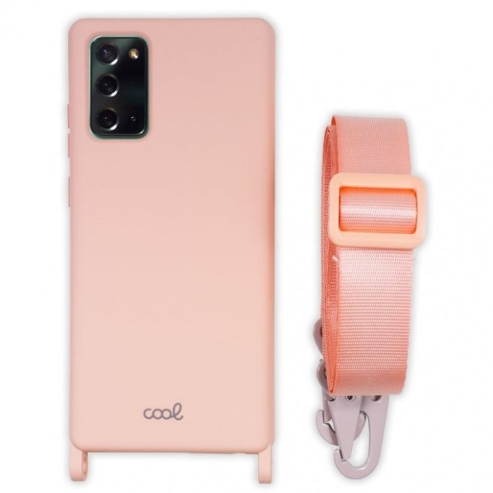 Cool Funda con Cinta Rosa para Samsung Galaxy Note 20