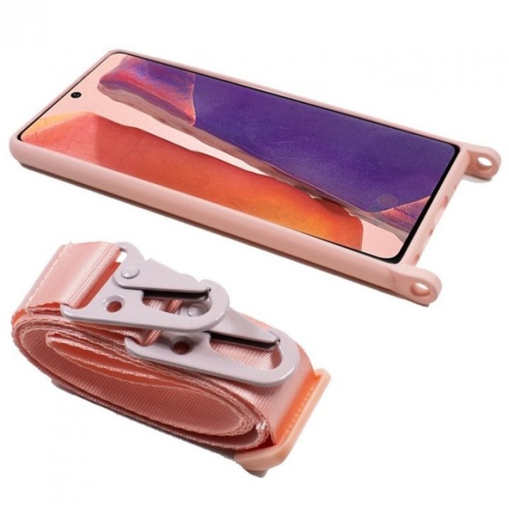 Cool Funda con Cinta Rosa para Samsung Galaxy Note 20
