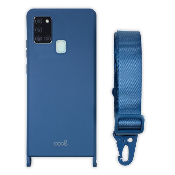 Cool Funda Colgante Azul para Samsung Galaxy A21s
