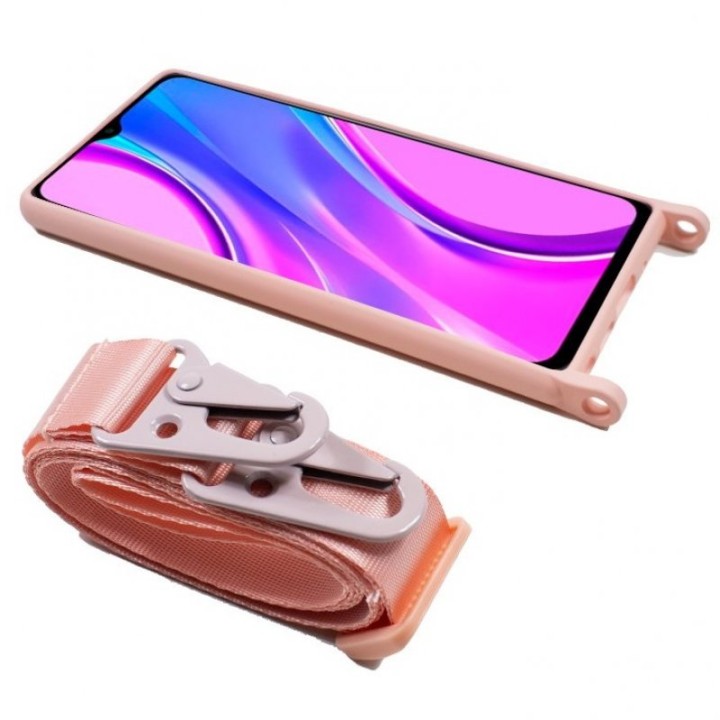 Cool Funda con Cinta Rosa para Xiaomi Redmi 9