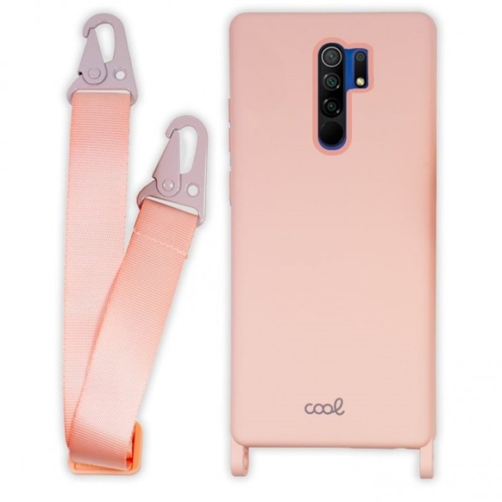 Cool Funda con Cinta Rosa para Xiaomi Redmi 9