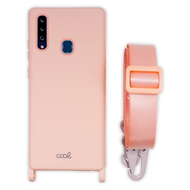 Cool Funda Colgante Rosa para Samsung Galaxy A20s