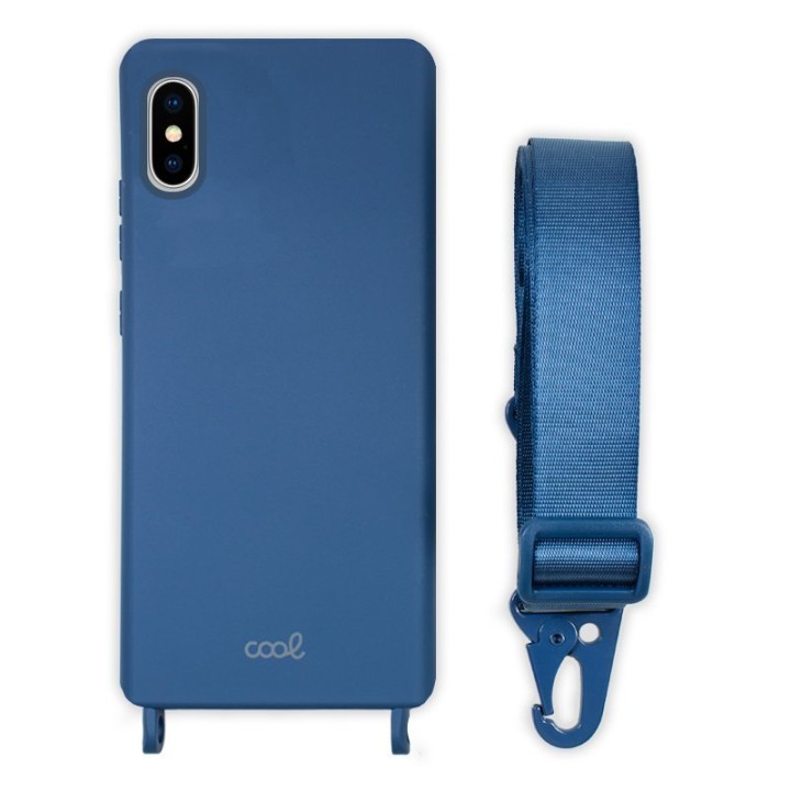 Cool Funda Colgante Azul para iPhone X/XS