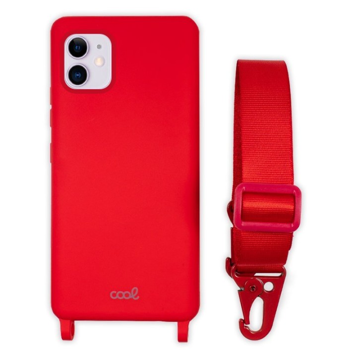 Cool Funda Colgante Roja para iPhone 11