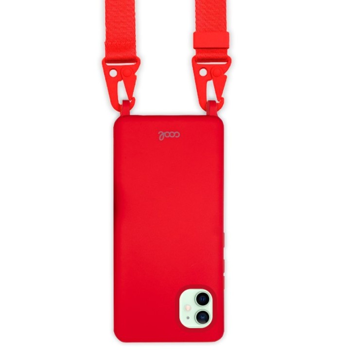 Cool Funda Colgante Roja para iPhone 12/12 Pro
