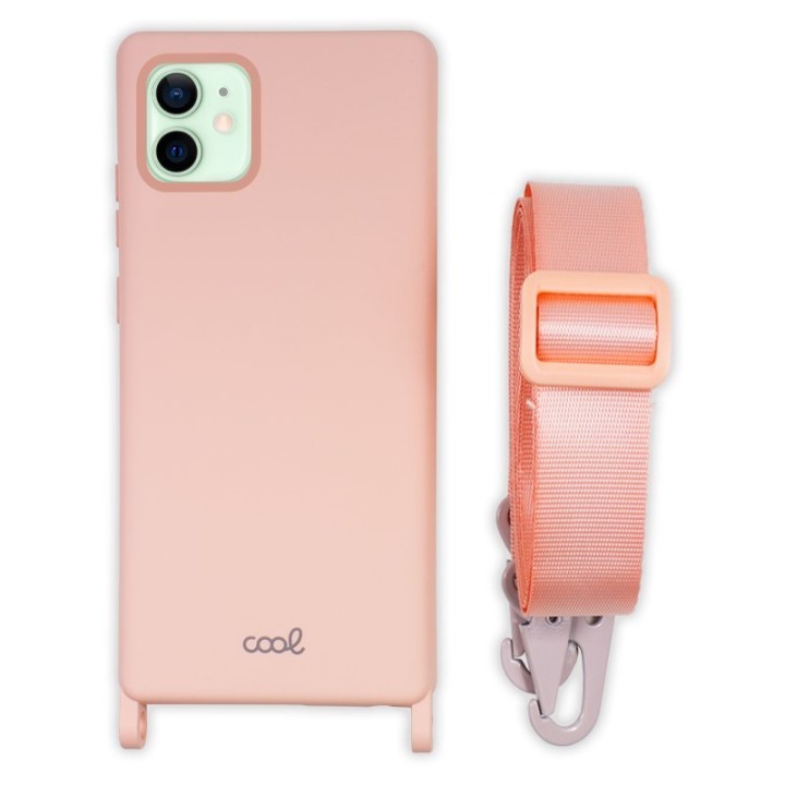 Cool Funda Colgante Rosa para iPhone 12/12 Pro